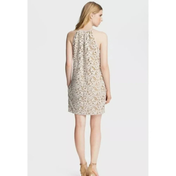 Yaygodfrey Lace Halter Dress Sleeveless Party Cocktail Mini Dress Size 4 - Picture 3 of 9